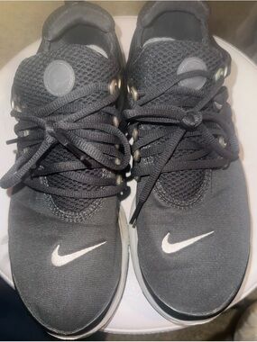 Nike Black Athletic Sneakers with White Swoosh